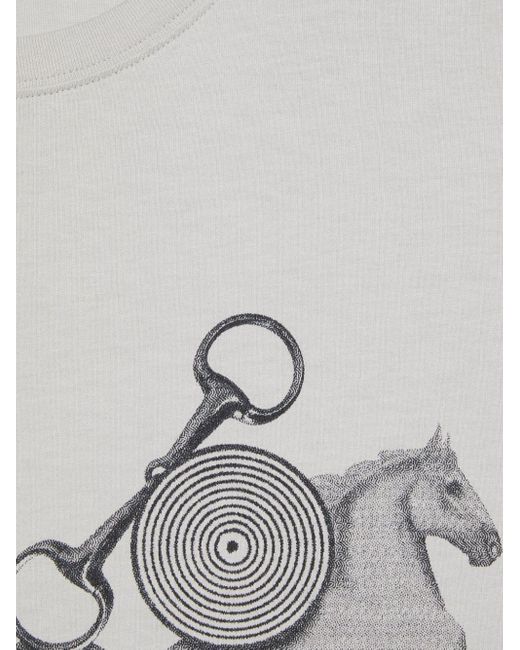 Gucci Gray Graphic-print Cotton-jersey T-shirt