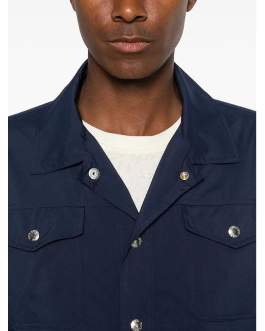 Barba Napoli Blue Row Jacket for men