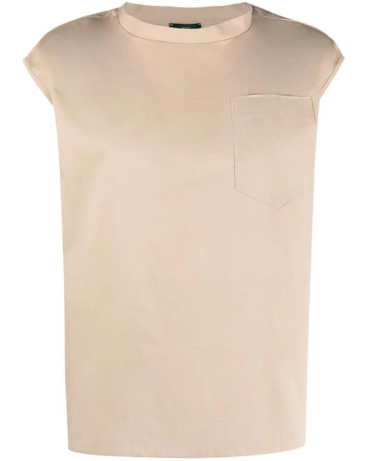 Jejia Natural Chest-Pocket Cotton T-Shirt