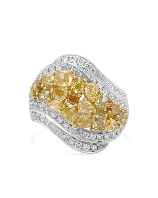 HYT Jewelry Metallic 18K And Diamond Ring
