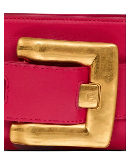 Balmain Pink Anthem Leather Shoulder Bag