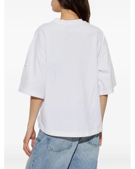 AllSaints White Lola Amelie Oversized T-Shirt