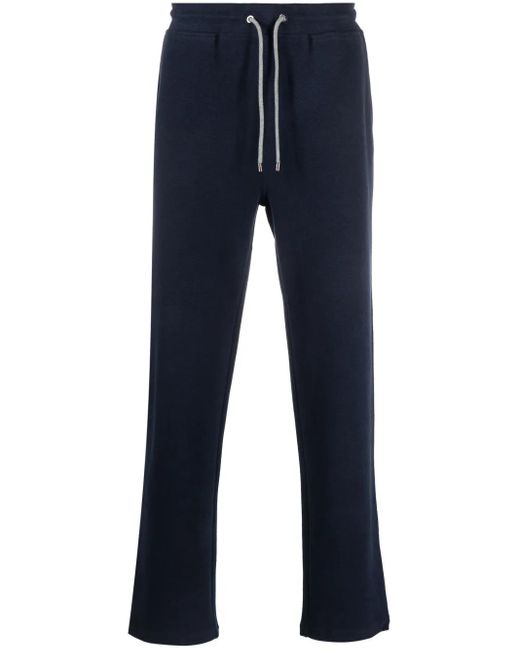 Corneliani Blue Straight-Leg Drawstring Track Pants for men