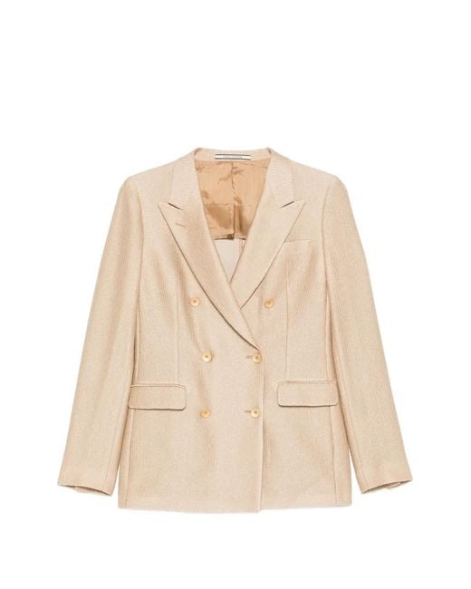 Tagliatore Natural Double-Breasted Blazer