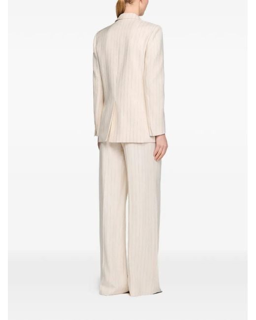 Blazer A Rayas Sandro de color White