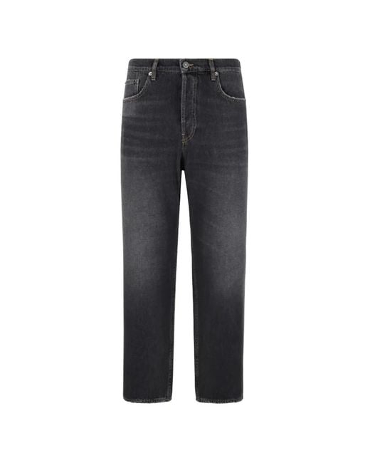 Golden Goose Deluxe Brand Blue Distressed Logo-Patch Jeans for men
