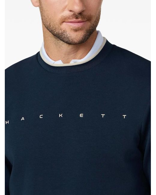 Hackett Pullover Mit Logo-Print in Blue für Herren