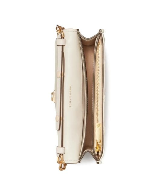 Tory Burch Natural Fleming Crossbody