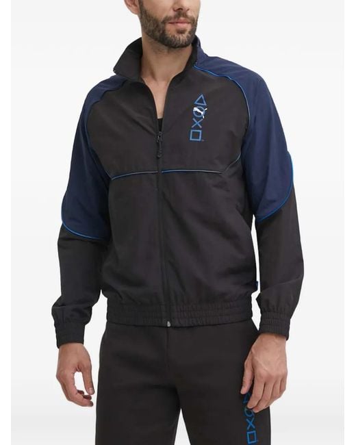 PUMA Blue X Playstation Panelled Zip Jacket for men
