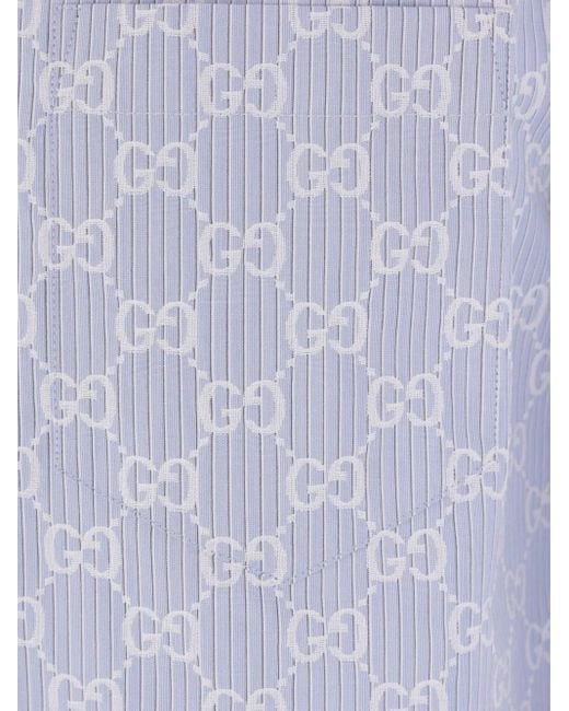 メンズ Gucci GGジャカード シャツ Blue