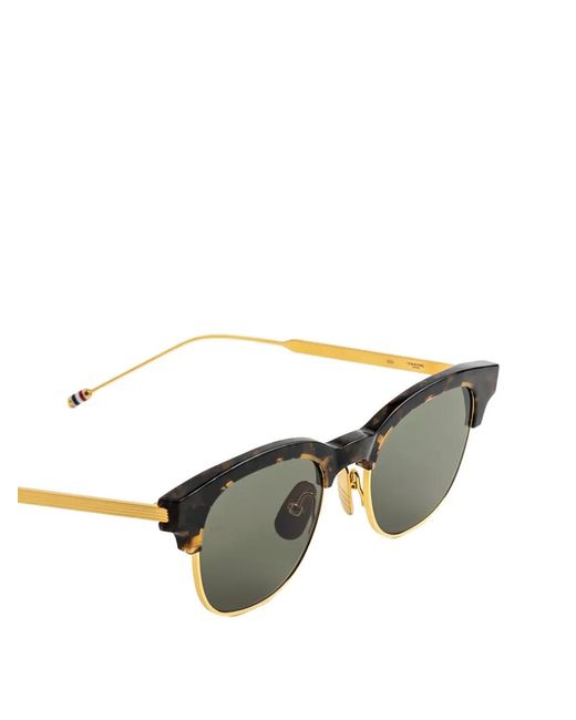 Thom Browne Green Tortoiseshell-Pattern Sunglasses
