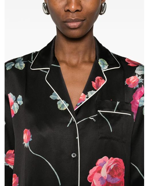 N°21 Red Chemise À Fleurs