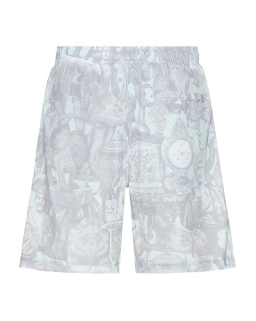 Givenchy Badeshorts Mit Statuen-Print in Blue für Herren