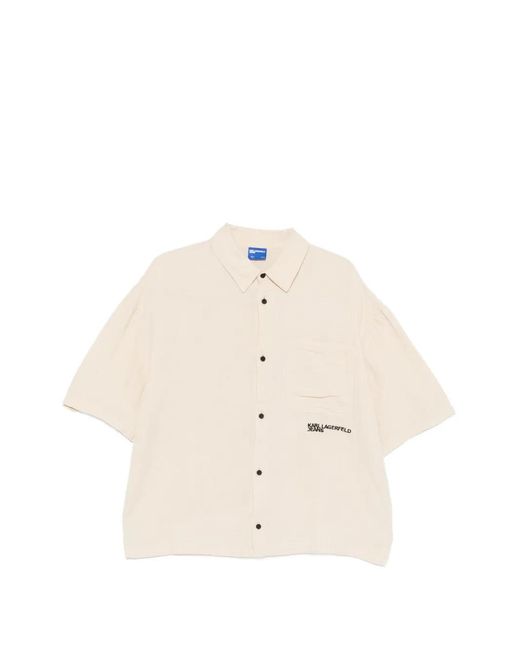 Karl Lagerfeld Natural Short-Sleeves Shirt for men