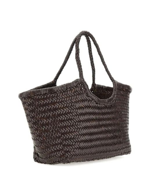 Dragon Diffusion Brown Nantucket Leather Tote Bag