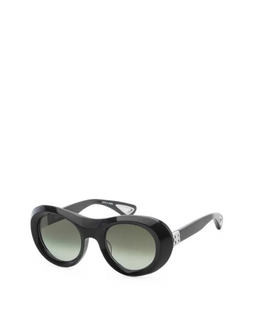 Bugatti Metallic Logo-Detail Round-Frame Sunglasses