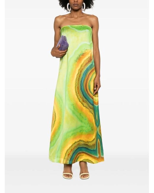 ALÉMAIS Yellow Iris Gown