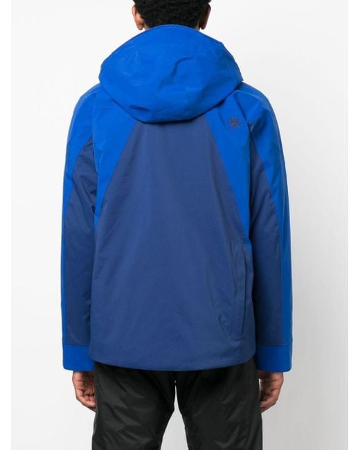 Goldwin Blue Panelled-design Hooded Jacket for men