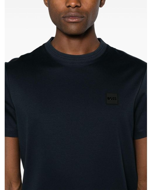 Boss Black Logo-patch Short-sleeve T-shirt for men
