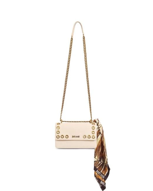 Just Cavalli Metallic Eyelet-Detail Shoulder Bag