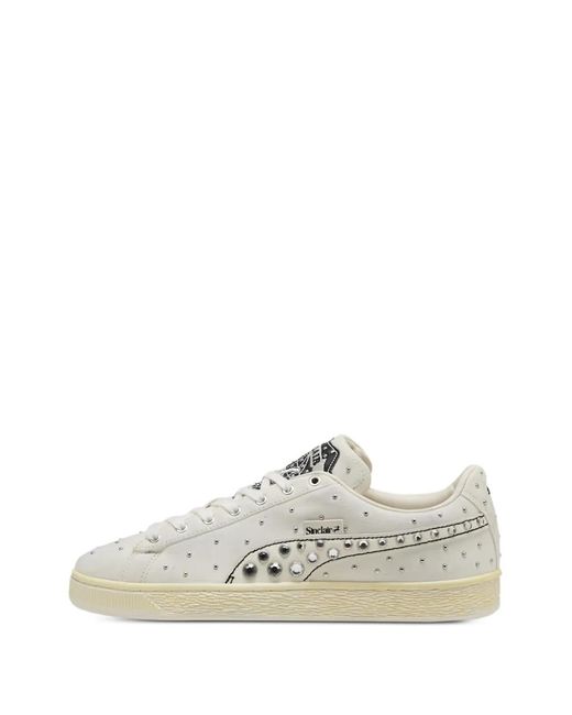 PUMA White Baskets Suede Worn X Sinclair À Détails De Clous for men