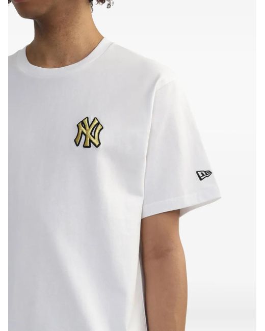 KTZ White Logo-Patch Cotton T-Shirt for men