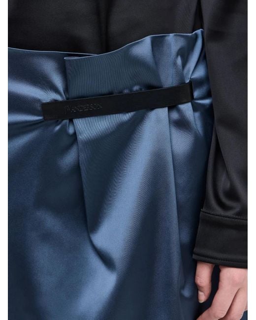 J.W. Anderson サテンミニスカート Blue
