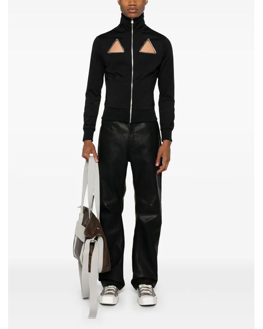 Coperni Black Triangle Cut-Out Track Jacket