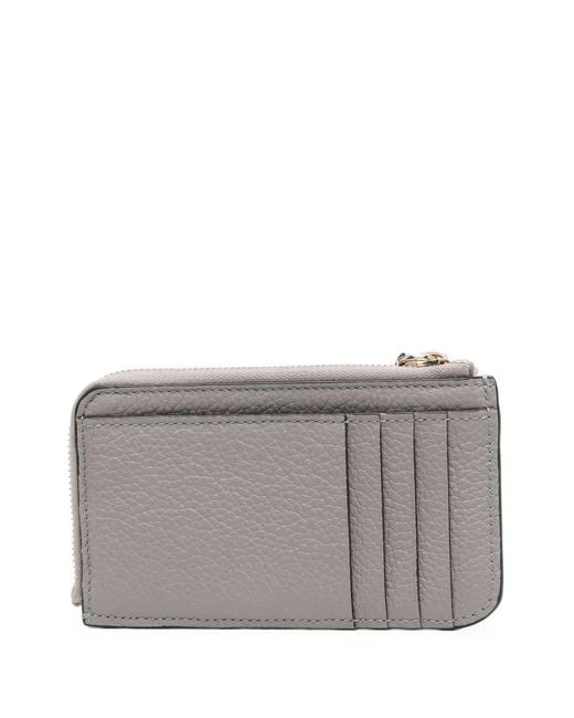 Chloé Gray Logo-Charm Wallet