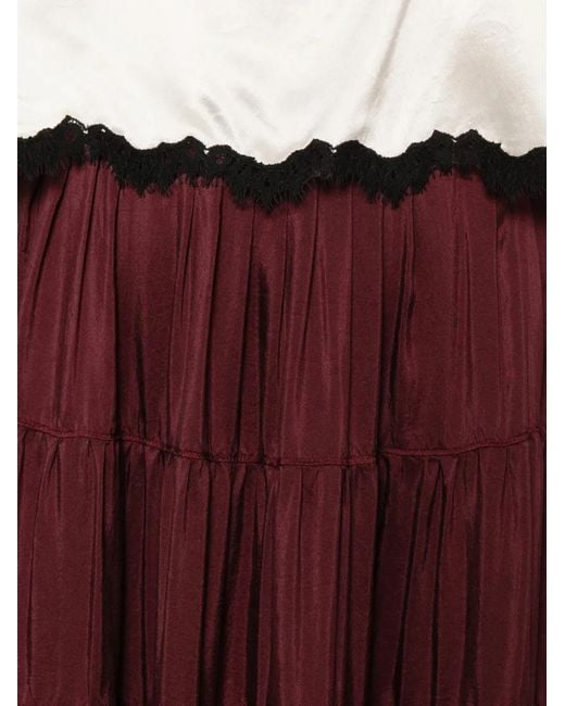 Forte_forte Purple Tiered Maxi Skirt