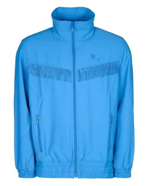 Needles Blue Logo-Embroidered Sweatshirt for men