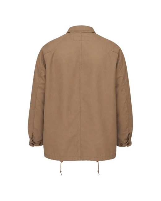 Comme des Garçons Brown Drawstring-Hem Notch-Lapels Jacket for men