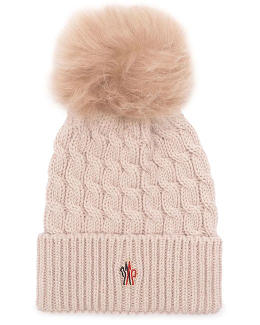 Berretto Con Pompon di Moncler in Pink