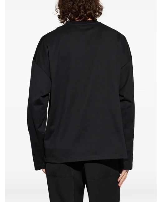 Jil Sander Blue T-Shirt À Logo Imprimé for men