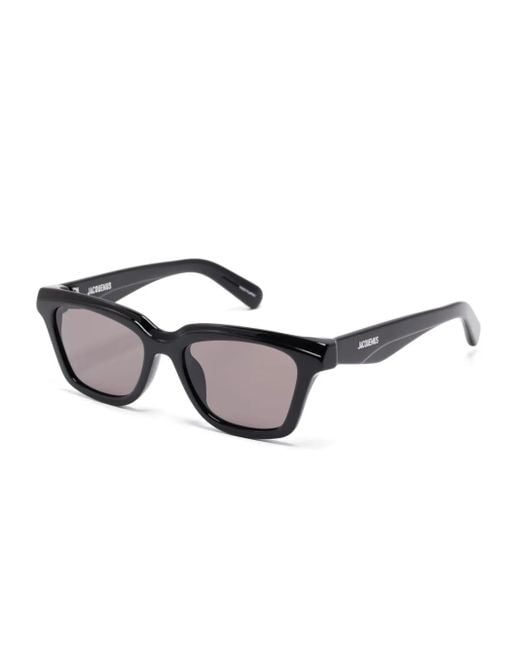 Jacquemus Black Square-Frame Sunglasses
