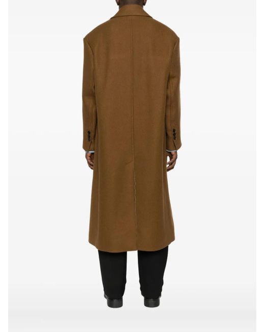 Abrigo Con Doble Botonadura AMI de hombre de color Brown