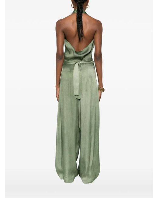 Cortana Green Wrap V-Neck Top