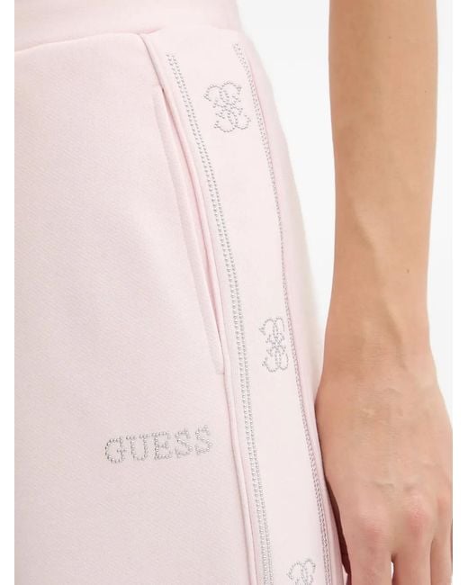 Guess Pink Octavia Drawstring Track Pants