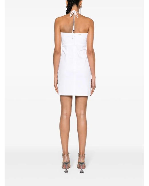DSquared² White Woodstock Denim Minidress