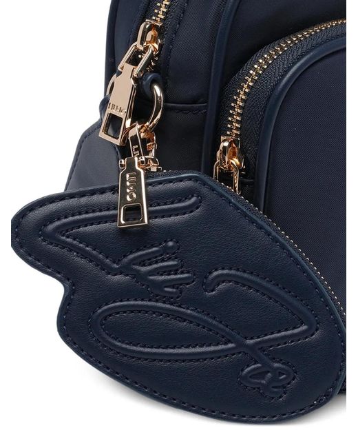Liu Jo Blue Sac À Bandoulière À Détail De Logo