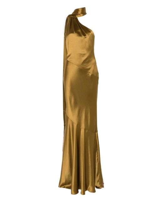 retroféte Metallic Kelsa Maxi Dress