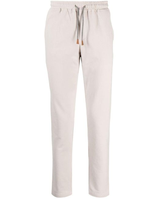 Eleventy Multicolor Drawstring-waist Cotton Track Pants for men