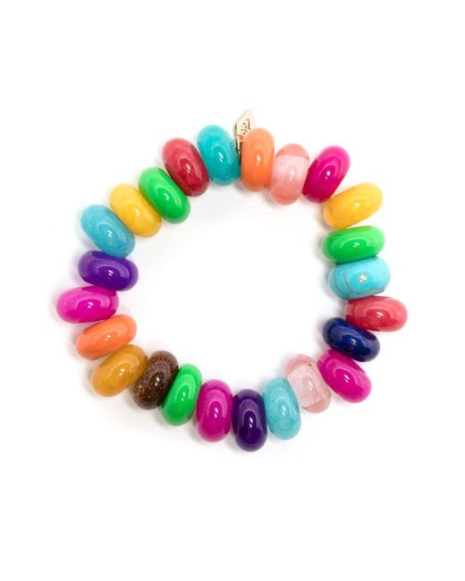 Anni Lu Pink Disco Bead-embellished Bracelet