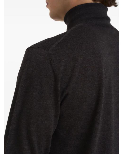 Kangra Black Long-Sleeve Sweater for men