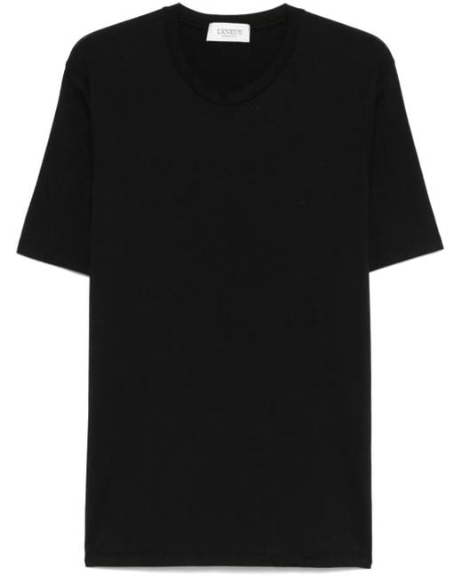 Laneus T-Shirt mit rundem Ausschnitt in Black für Herren