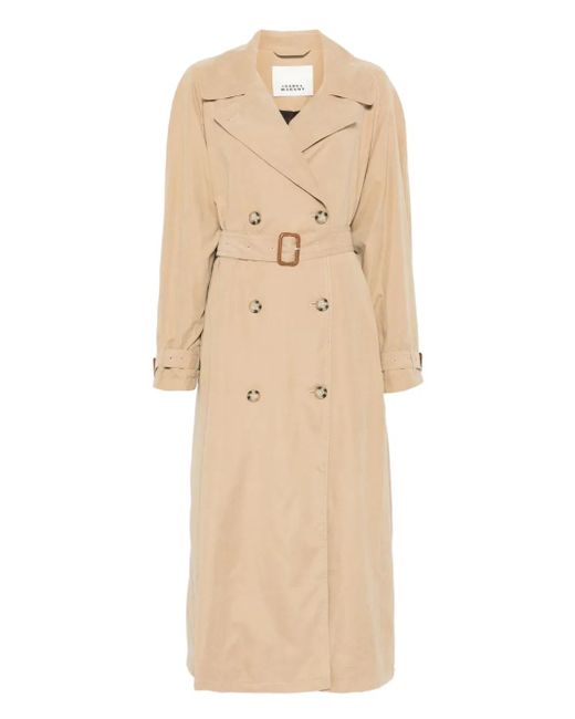 Isabel Marant Natural Trenchcoat Mit Gürtel