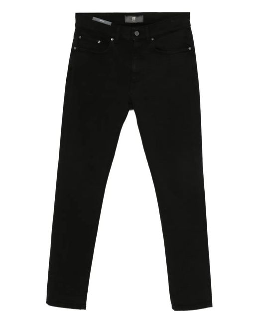 PT Torino Black Five-Pocket Jeans for men