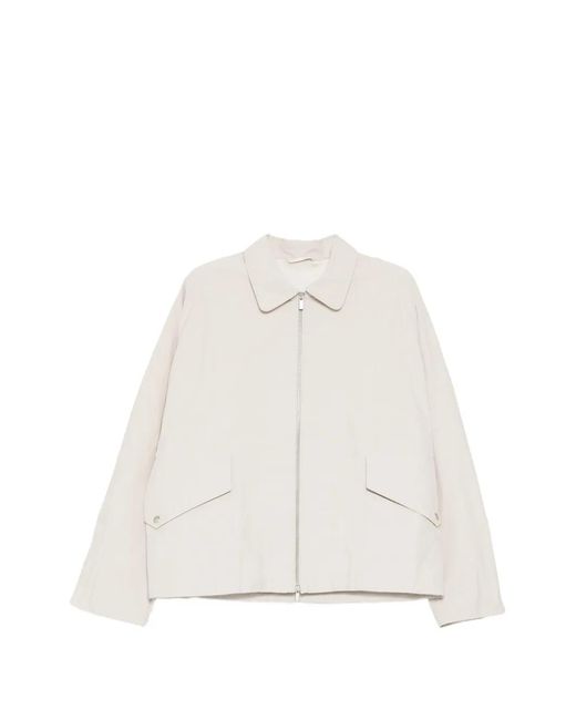 CROQUIS White Collared Jacket for men