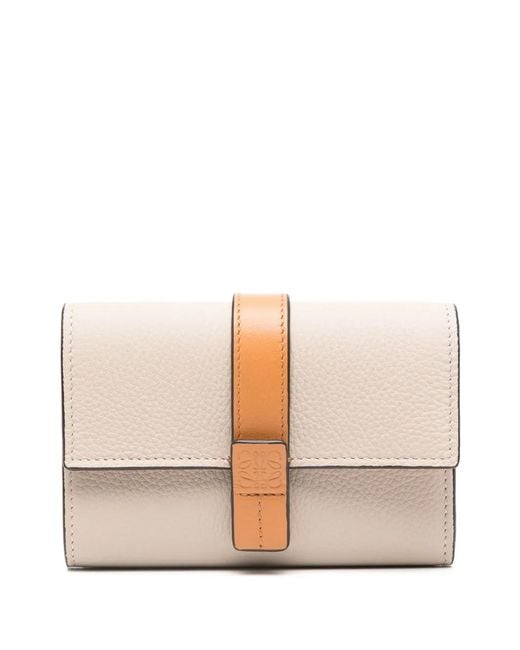 Loewe Pink Pebbled Leather Wallet