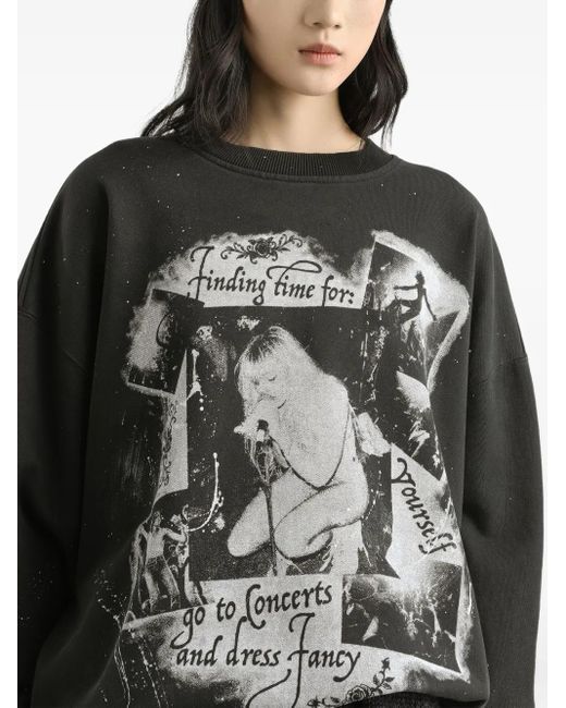 Dolce & Gabbana Black Photograp-Print Sweatshirt